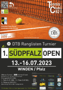 1. Südpfalz Open  | 13. — 16. Juli 2023